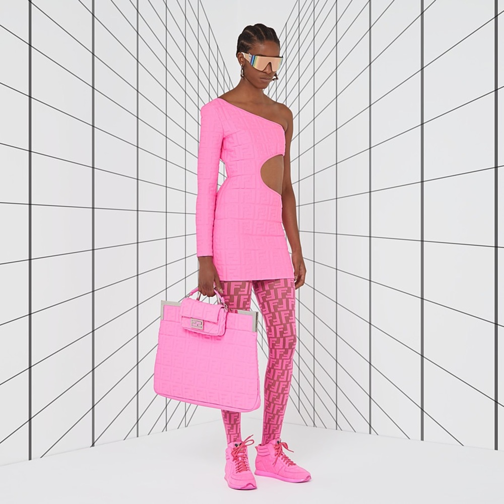 NWT Fendi x Nicki Minaj capsule collection pink dress 40 4 - Picture 10 of 15